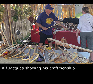 Alf Jacques showing his craftmenship