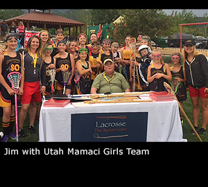 Jim with Utah Mamaci Girls Team