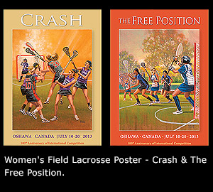 Women's Field Lacrosse Poster - Crash & The Free Position.