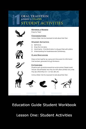 Education Guide Student Workbook - Lesson One: Student Activities