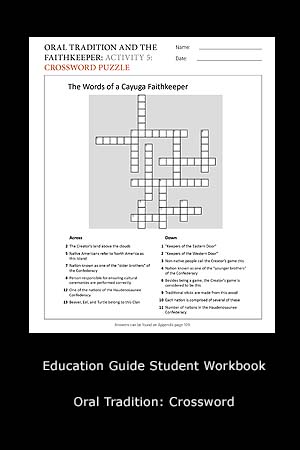 Education Guide Student Workbook - Oral Tradition: Crossword Puzzle