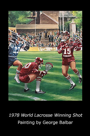 1978 World Lacrosse Winning Shot - Painting by George Balbar